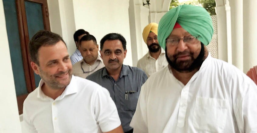 Rahul with Amarinder Singh Rahul with Amarinder Singh