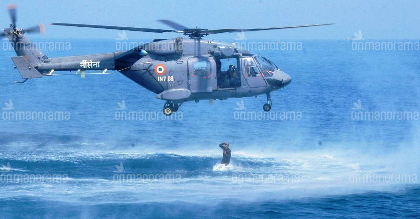 Advanced Light Helicopter gives teeth to Navy's airborne ops An ALH performing a ‘10-10 Method', flying just 10 feet above the water, at 10 knots with divers being dropped one by one into the water.