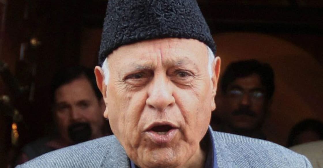 Former Jammu and Kashmir chief minister Farooq Abdullah