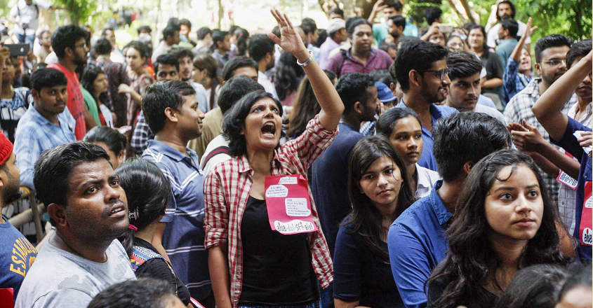 United Left wins all panel posts in JNU | JNU polls | JNU students ...