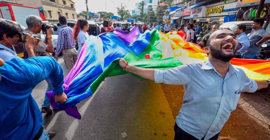 Rainbow rises over India as SC legalises consensual gay sex