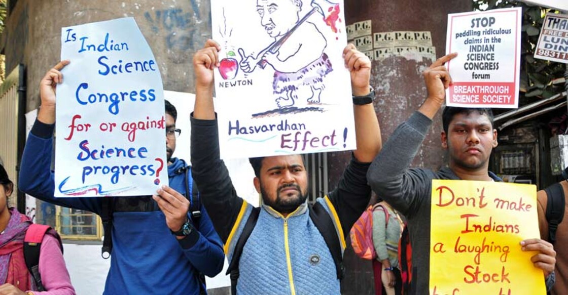 Protests against Science Congress speakers for discrediting works of Newton, Einstein