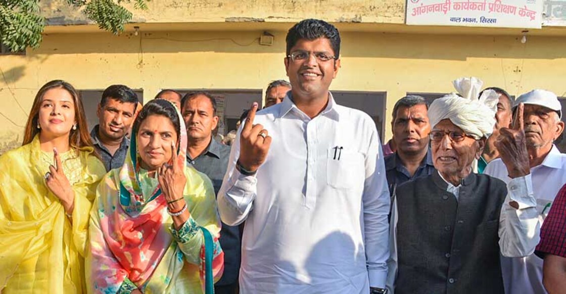 Dushyant Chautala may be Haryana's kingmaker, but who will he make king?