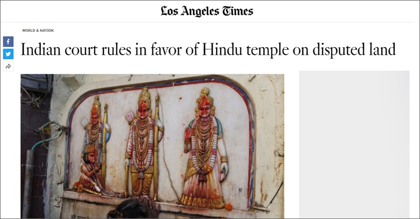 'Indian top court gives the holy site to Hindus': How international media covered Ayodhya verdict 'Indian top court gives the holy site to Hindus': How international media covered Ayodhya verdict