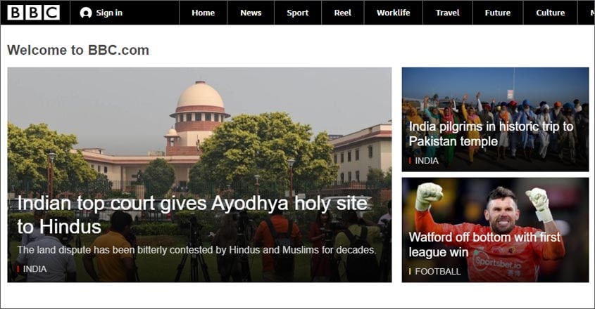 'Indian top court gives the holy site to Hindus': How international media covered Ayodhya verdict 'Indian top court gives the holy site to Hindus': How international media covered Ayodhya verdict