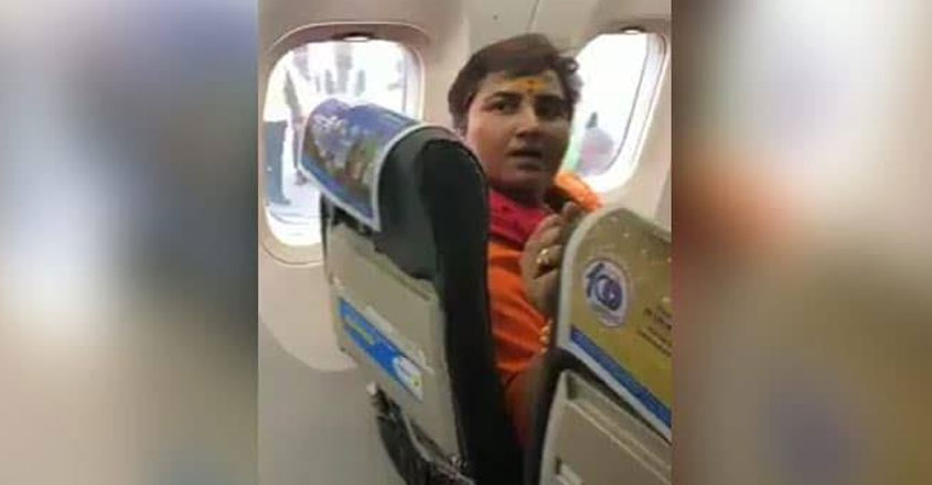 Pragya blames SpiceJet crew for seat row, complains to airport chief