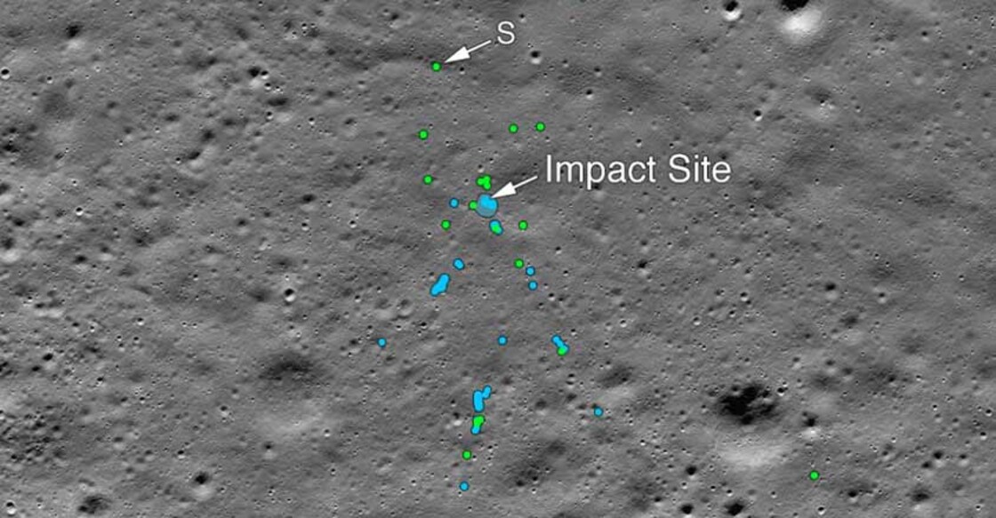 NASA finds Chandrayaan – 2's Vikram lander debris on Moon, tweets pic