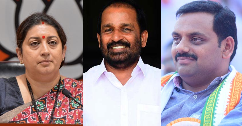 BJP seeks apology from Congress MPs Prathapan, Dean for threatening Irani