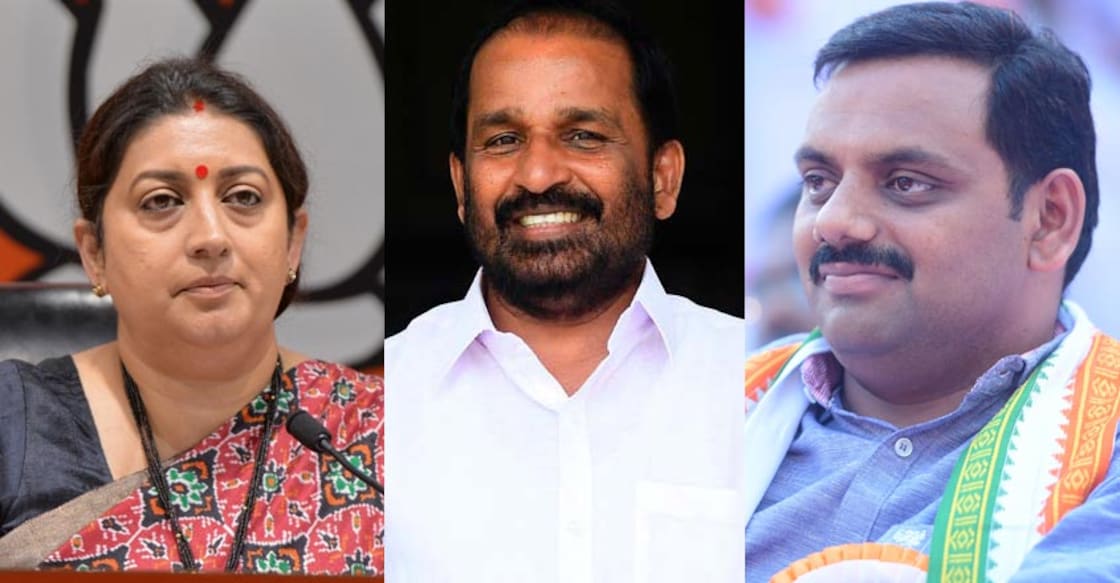 BJP seeks apology from Congress MPs Prathapan, Dean for threatening Irani