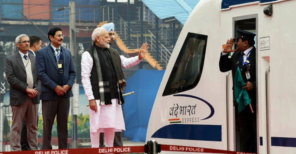 Fitting reply to terrorists: Modi flags off India's fastest train despite Pulwama attack