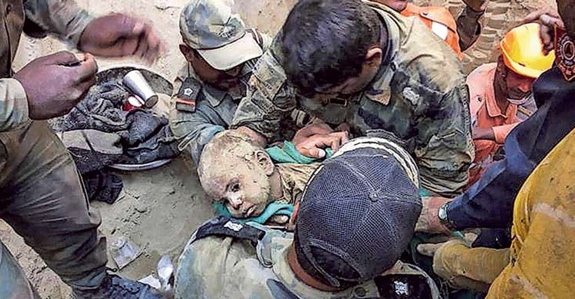 Baby rescued from 60-ft borewell after 48 hours in Haryana