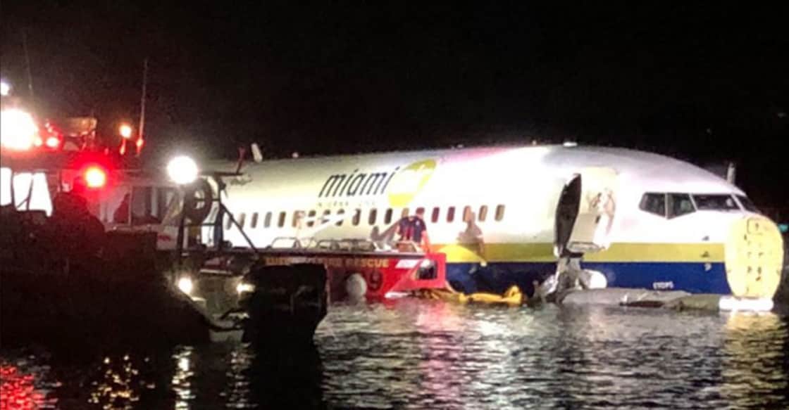 Boeing 737 goes into Florida river with 136 on board, all safe