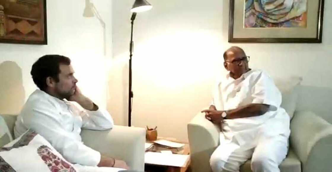 New Delhi: NCP chief Sharad Pawar during a meeting with Congress President Rahul Gandhi in New Delhi on May 30, 2019. (Photo: IANS) New Delhi: NCP chief Sharad Pawar during a meeting with Congress President Rahul Gandhi in New Delhi on May 30, 2019. (Photo: IANS)