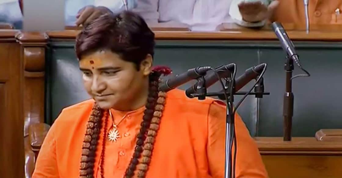 Pragya Thakur refers to Godse as patriot in Lok Sabha Pragya Thakur refers to Godse as patriot in Lok Sabha