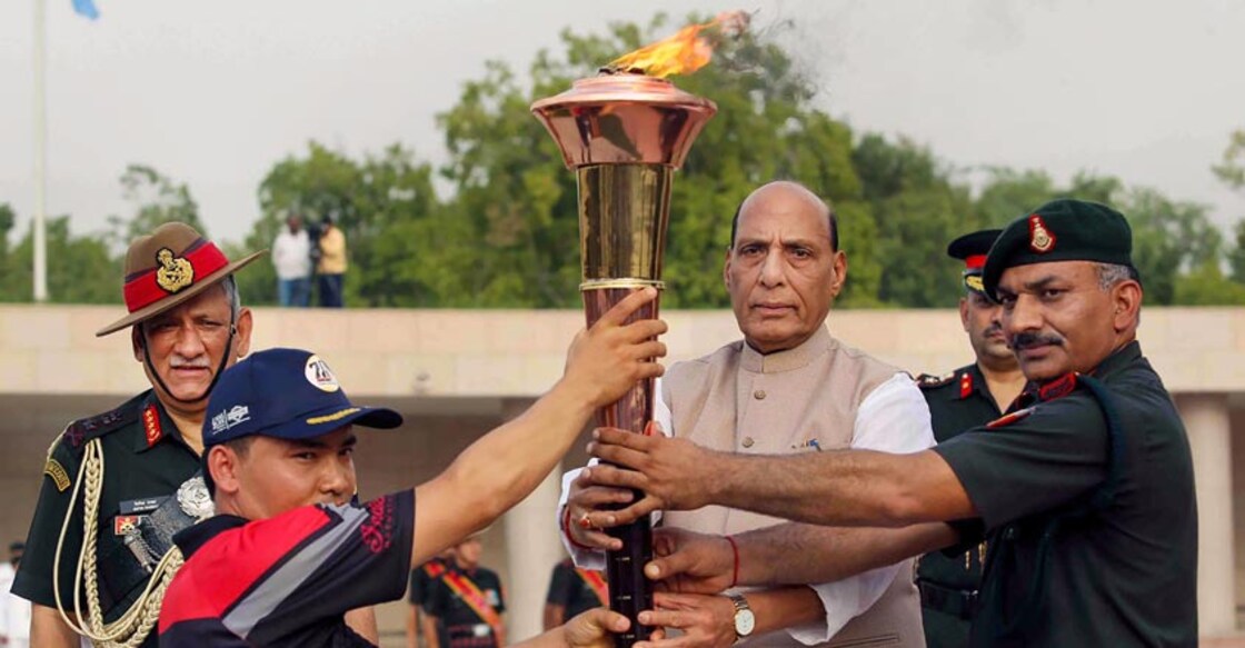 20th anniversary of 'Operation Vijay': Rajnath Singh ignites 'victory flame'