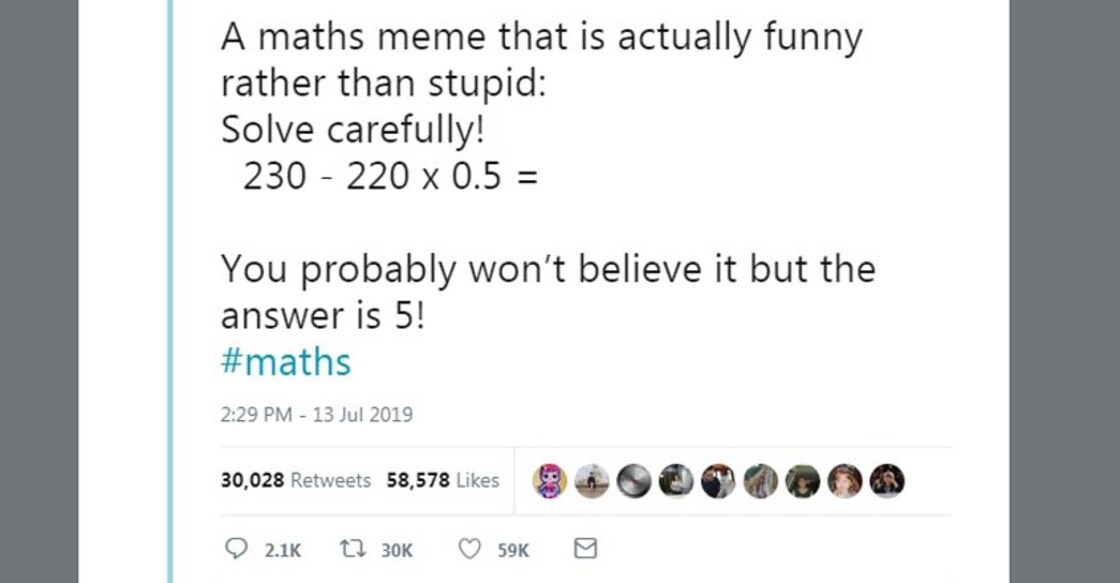 Try to solve this viral math equation!