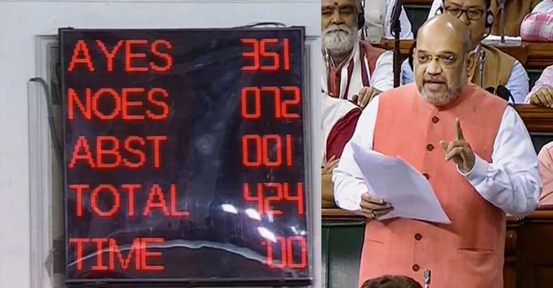 Parliament clears Jammu and Kashmir Reorganisation Bill