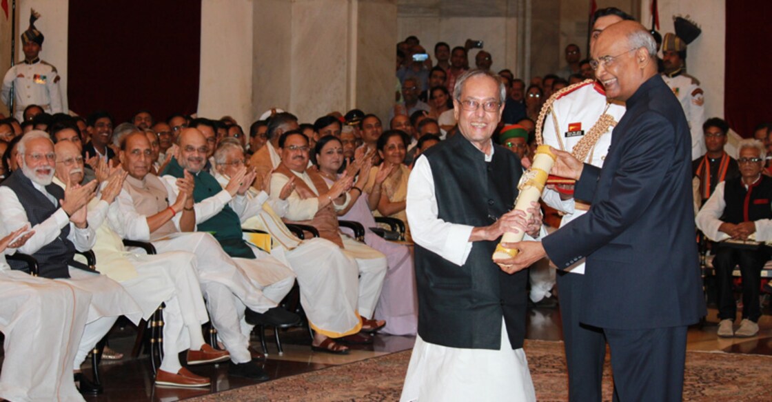 Pranab, Nanaji Deshmukh, Bhupen Hazarika conferred Bharat Ratna