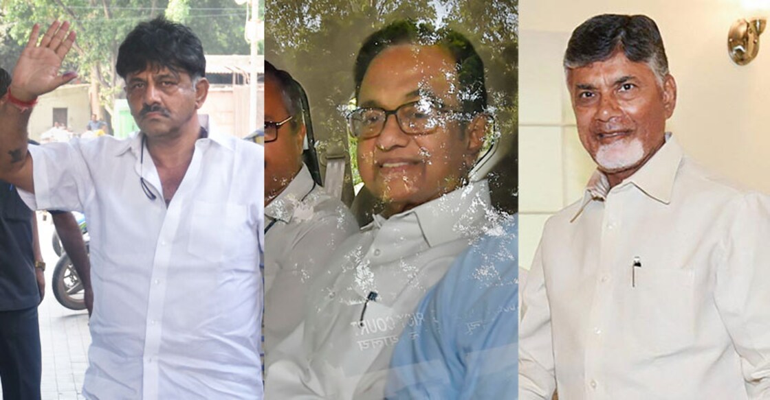 Chidambaram, DK Shivakumar, Chandrababu Naidu. Who's next? Chidambaram, DK Shivakumar, Chandrababu Naidu. Who's next?