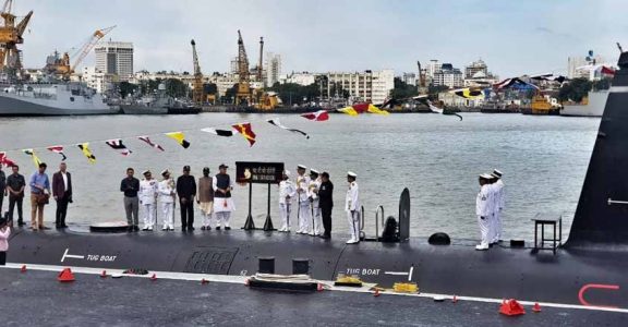 Scorpene-class attack submarine INS Khanderi Scorpene-class attack submarine INS Khanderi