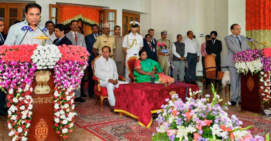 KCR expands cabinet, inducts son, nephew in the team