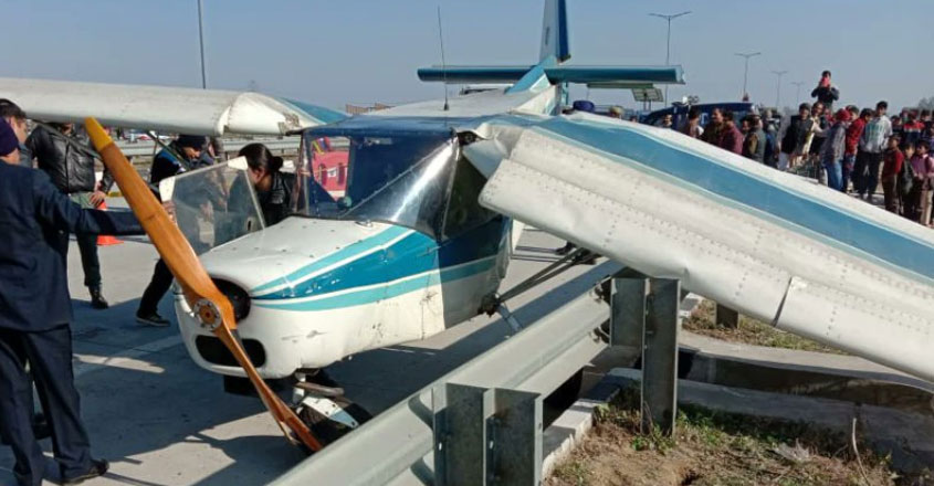 NCC aircraft makes emergency landing on expressway near Delhi