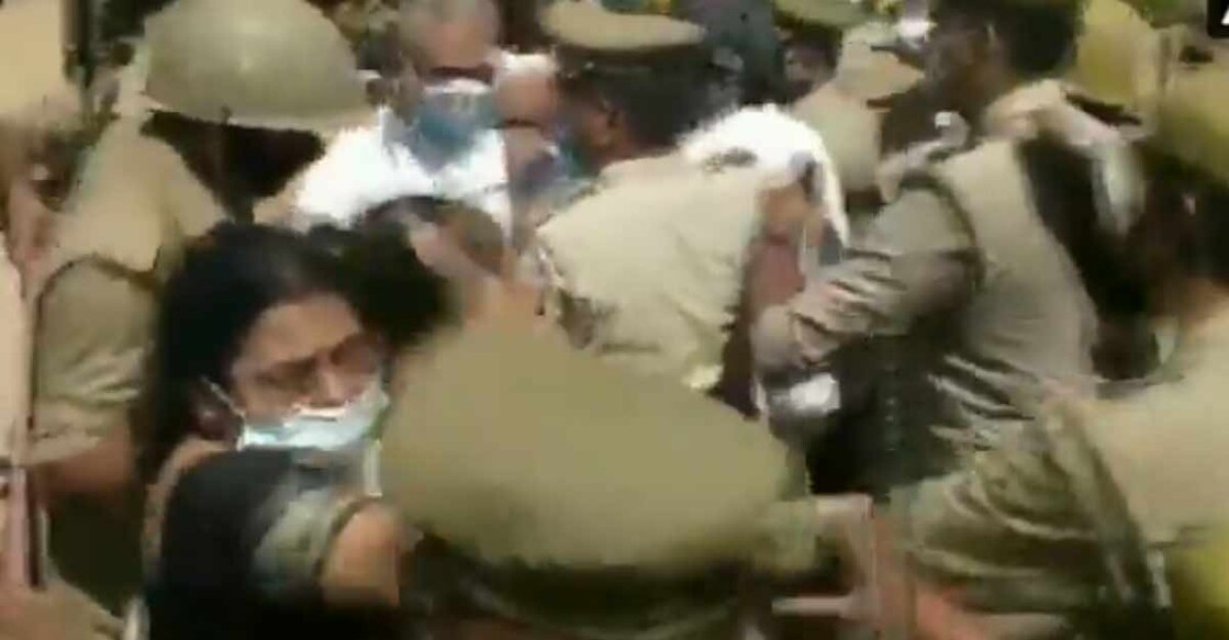 TMC MPs stopped from meeting Hathras victim's family, roughed up by UP police