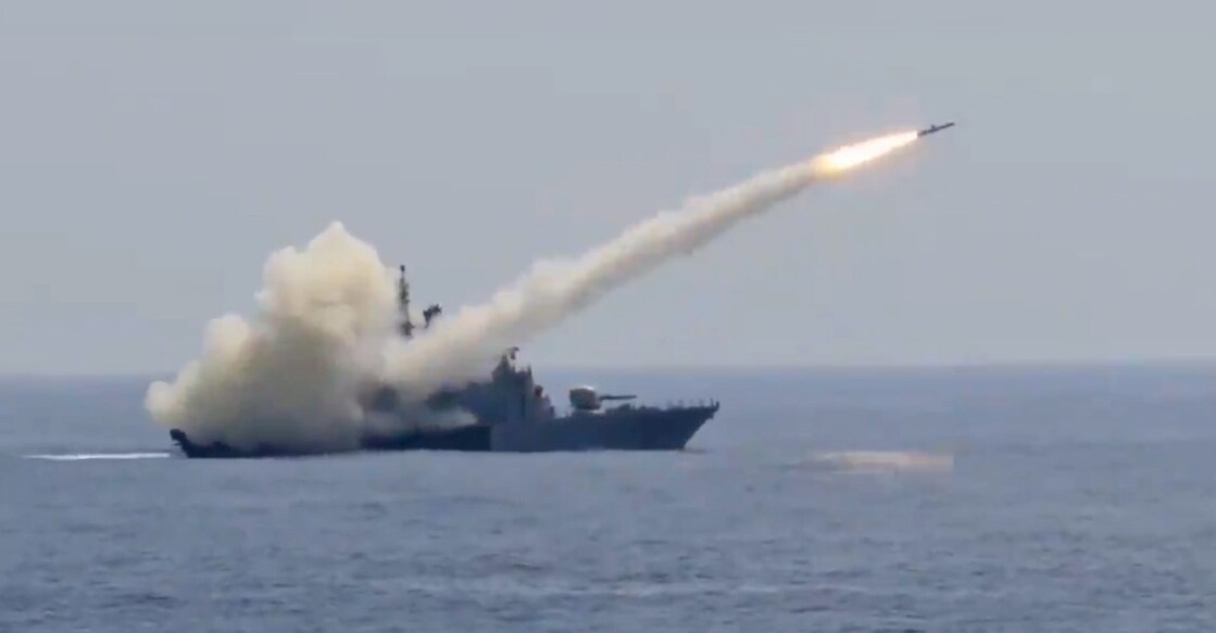 Navy demonstrates combat readiness, releases video of missile hitting target