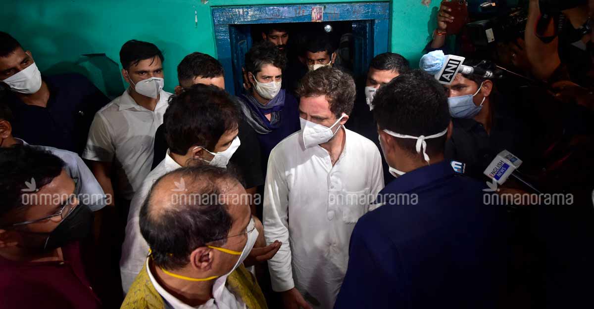 Rahul, Priyanka on way to Hathras after high drama, SIT completes probe into Dalit teen's death
