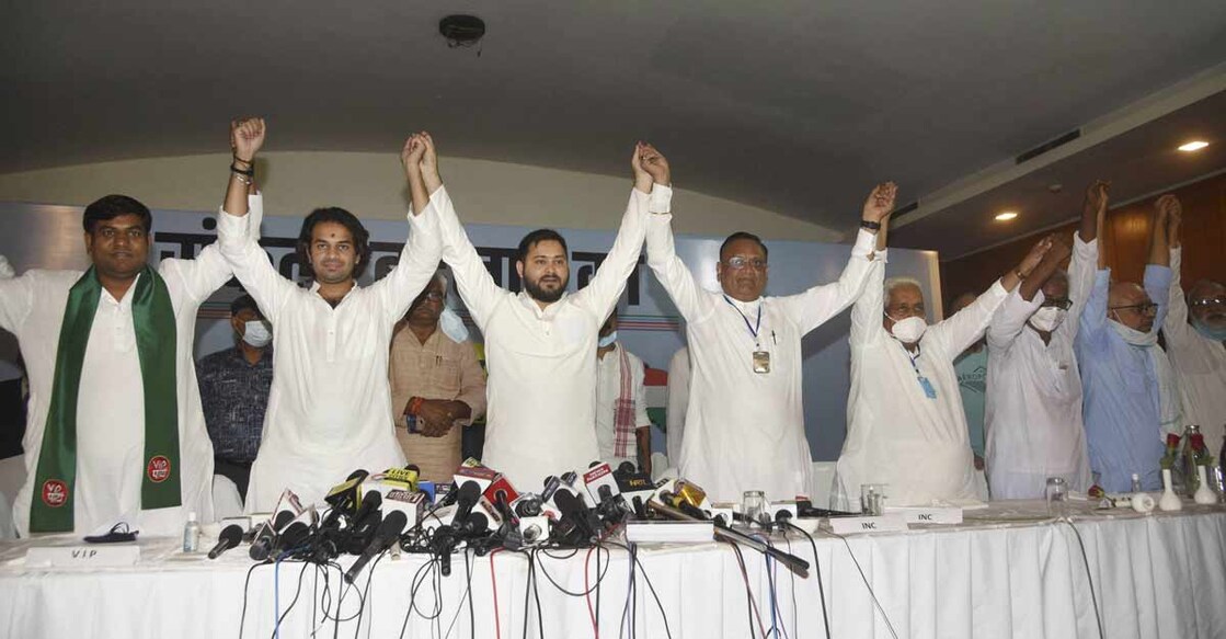 Grand Alliance announces seat-sharing formula with Tejashwi as its leader