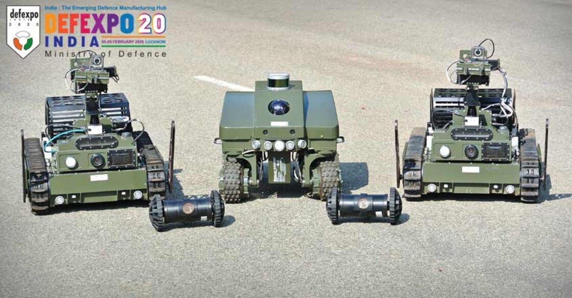 Desi robot Ballbot & drone EyeRov inspire visitors at DefExpo Desi robot Ballbot & drone EyeRov inspire visitors at DefExpo