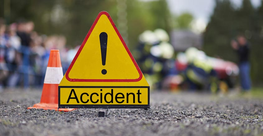 Road accident in Faridabad