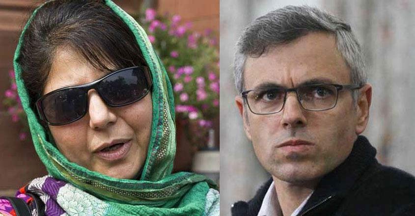 Former Jammu and Kashmir CMs Omar, Mehbooba booked under PSA Former Jammu and Kashmir CMs Omar, Mehbooba booked under PSA