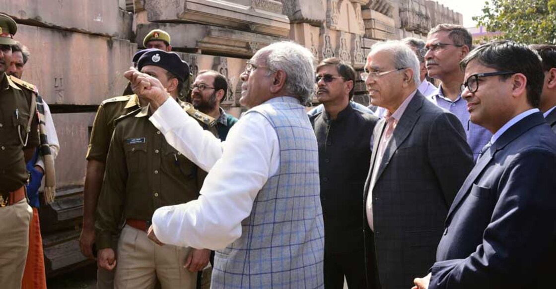 Clearing of temple site begins in Ayodhya