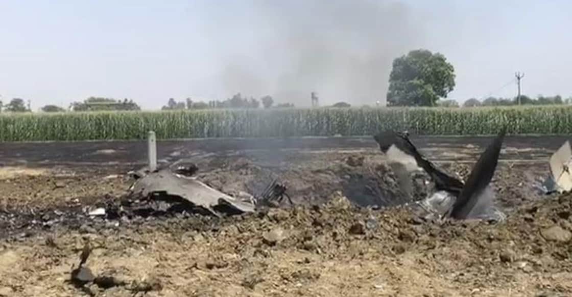 IAF Mig-29 crashes in Punjab's Nawanshahr, pilot ejects safely IAF Mig-29 crashes in Punjab's Nawanshahr, pilot ejects safely