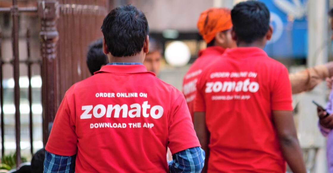 Zomato delivery executives. (Photo: IANS)