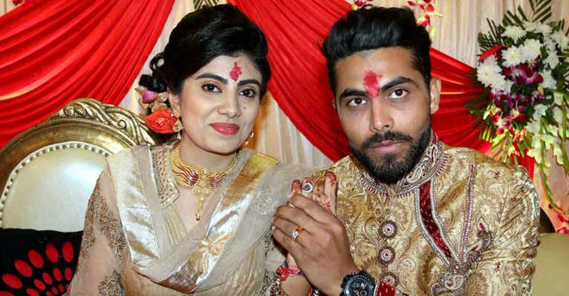 Jadeja & wife
