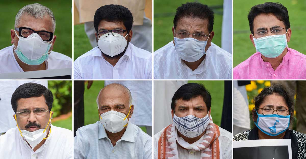 Suspended Rajya Sabha MPs Suspended Rajya Sabha MPs