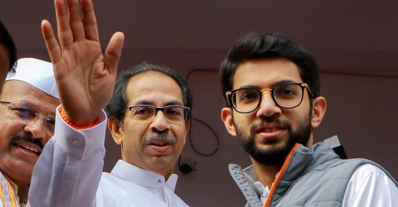 Uddhav Thackeray and Aditya Thackeray Uddhav Thackeray and Aditya Thackeray