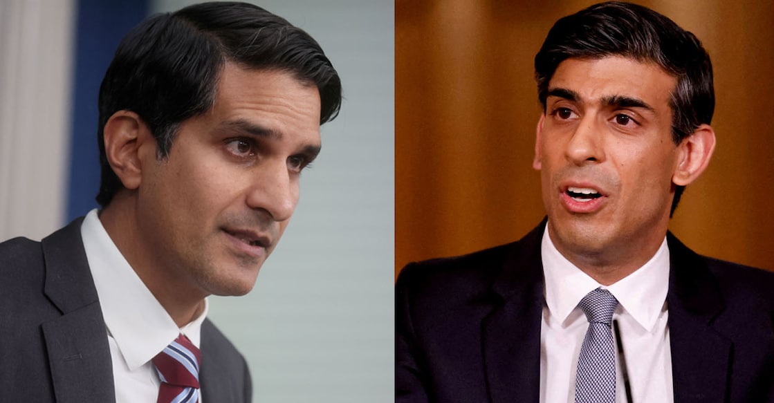 rishi-sunak-daleep-singh Daleep Singh (left) and Rishi Sunak (right). File Photo: Reuters