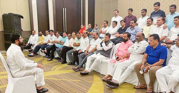 Rebel Shiv Sena leader Eknath Shinde Rebel Shiv Sena leader Eknath Shinde