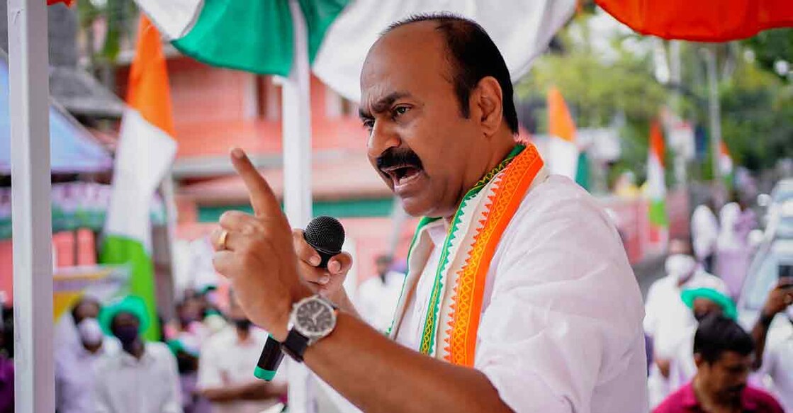 Satheesan was re-elected from Paravur with an increased margin despite the pro-government wave. Photo: Facebook/VD Satheesan