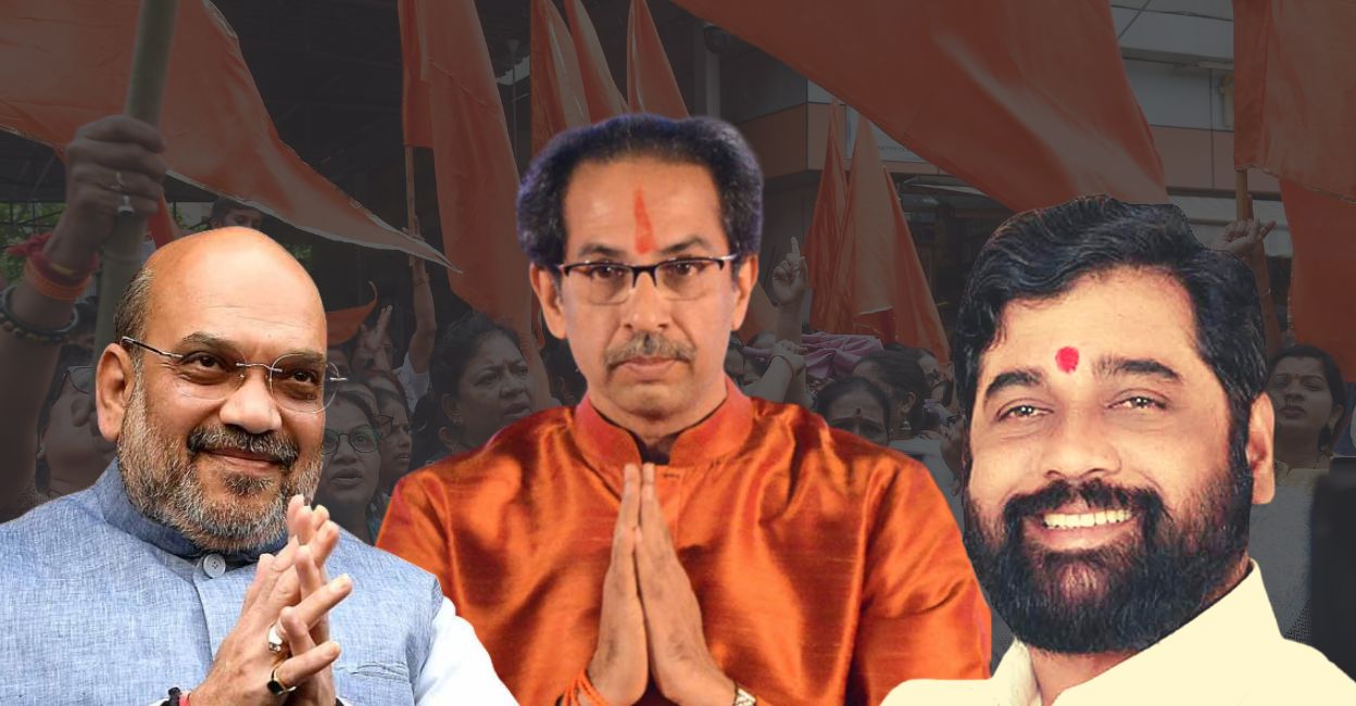 Amit Shah, Uddhav Thackeray, Eknath Shinde, Image: Onmanorama