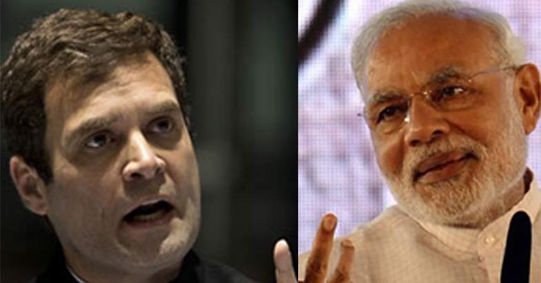 Cong's pics of Rahul, Modi in rain has a message