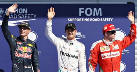 Rosberg on pole for Belgian GP