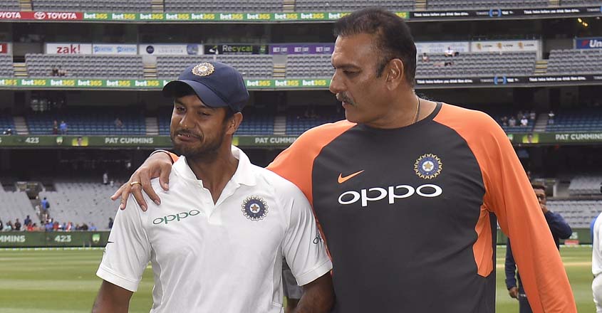 Vijay Shankar out of World Cup, Mayank Agarwal set to join team