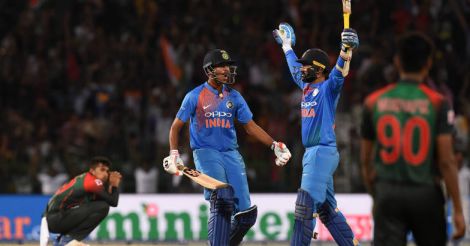 Nidahas Trophy: Karthik's last-ball six wins it for India