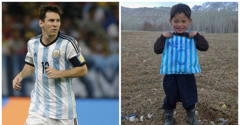 Dream come true: Afghan boy receives Lionel Messi's jersey - World