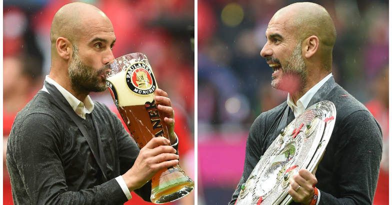Guardiola Signs Off Soaked In Beer As Bayern Celebrate 4th Straight Bundesliga Title Football News Sports News