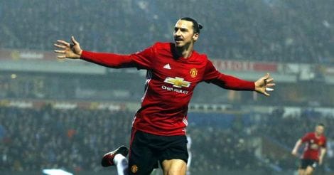 Ibrahimovic fires Man Utd into FA Cup quarter-finals